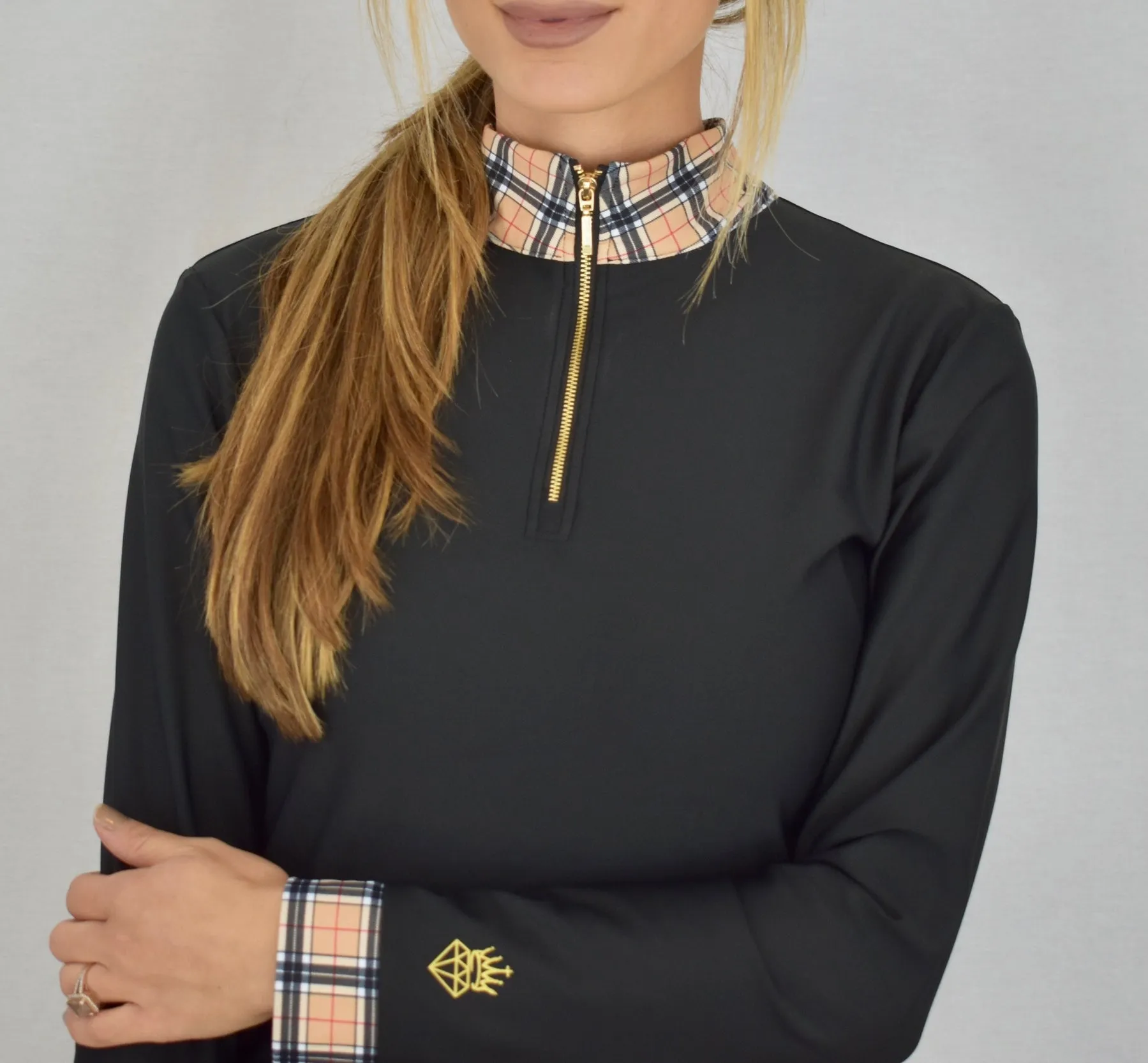 Black Plaid Baselayer