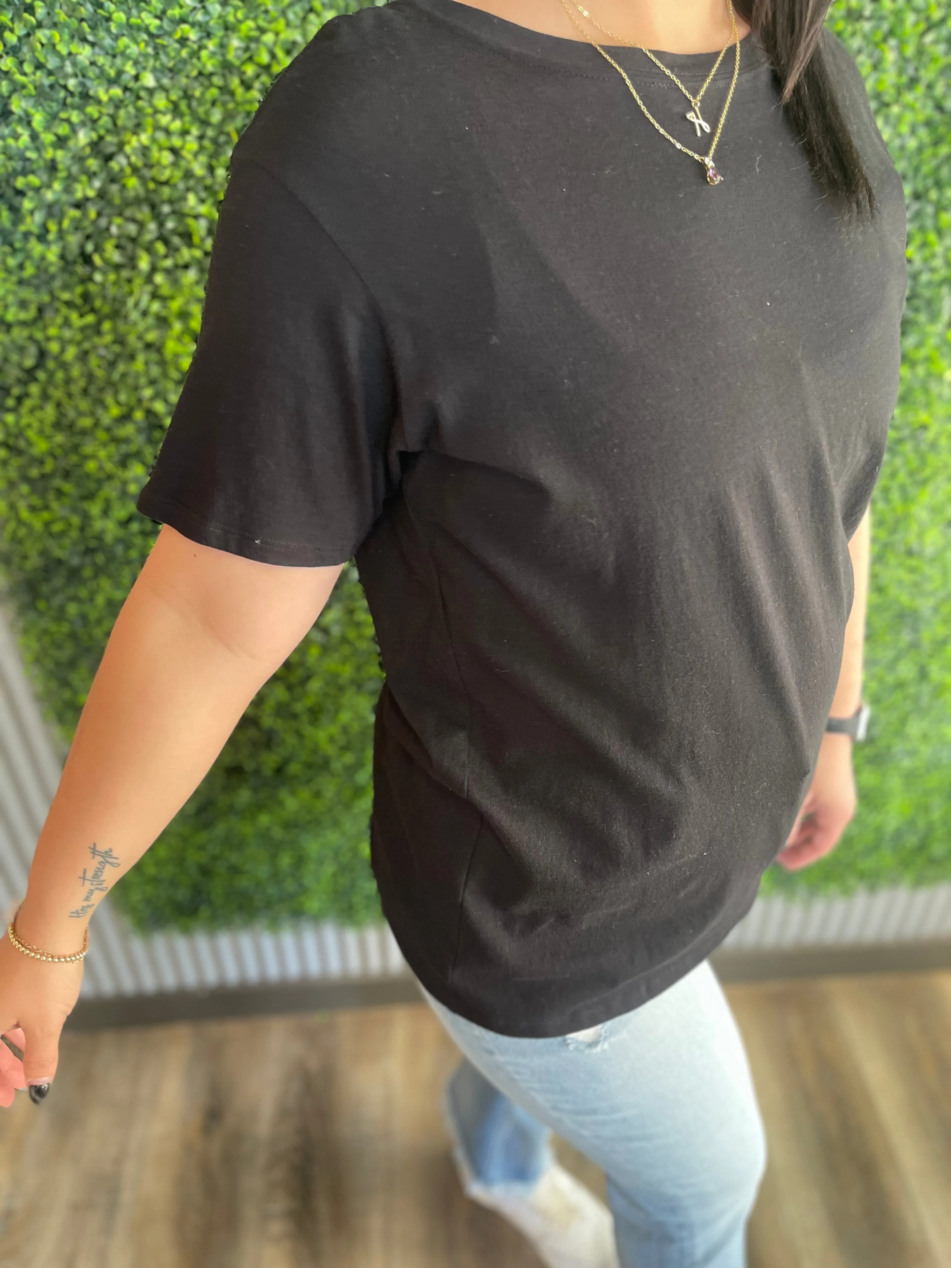Black Simply Basic Tee