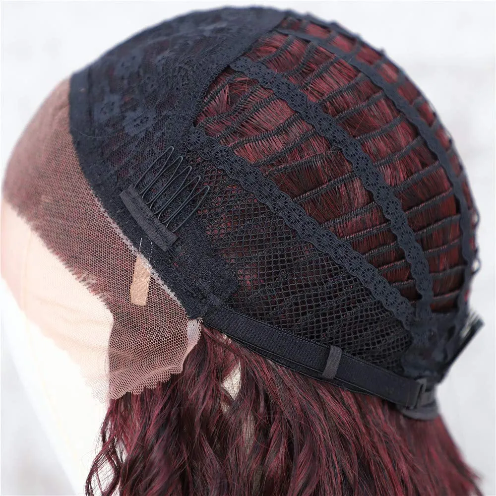 Black Wine Red Mixed Ombre Hand Dyed 26" Head Turner I Ladies Meet Brandy Your New Best Friend in a Wig Waiting to be Shipped to JUST YOU!
