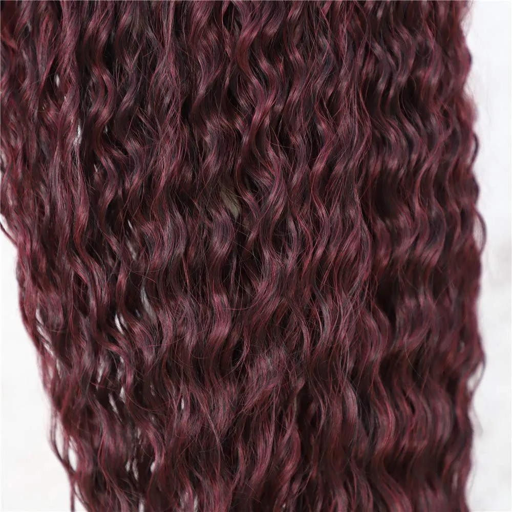 Black Wine Red Mixed Ombre Hand Dyed 26" Head Turner I Ladies Meet Brandy Your New Best Friend in a Wig Waiting to be Shipped to JUST YOU!