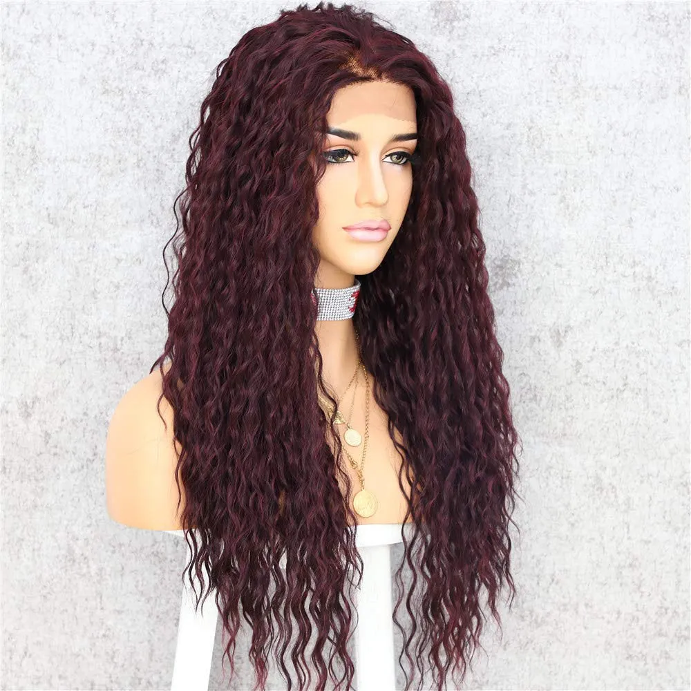Black Wine Red Mixed Ombre Hand Dyed 26" Head Turner I Ladies Meet Brandy Your New Best Friend in a Wig Waiting to be Shipped to JUST YOU!