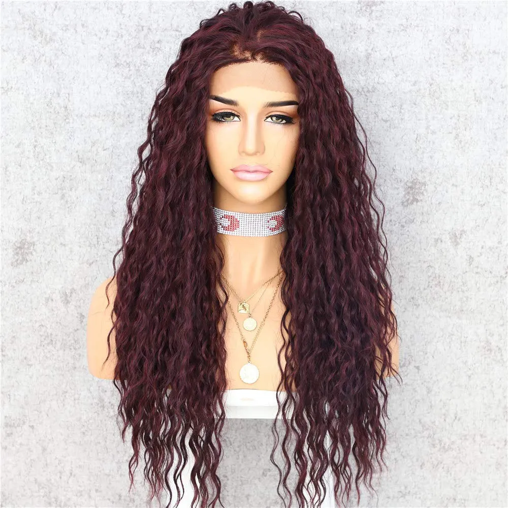 Black Wine Red Mixed Ombre Hand Dyed 26" Head Turner I Ladies Meet Brandy Your New Best Friend in a Wig Waiting to be Shipped to JUST YOU!