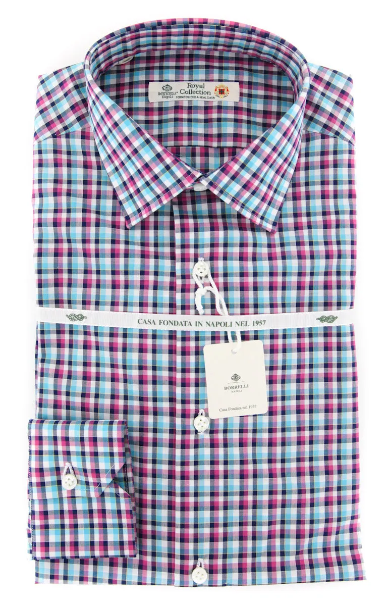 Borrelli Turquoise Shirt - Slim