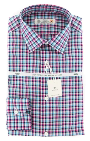 Borrelli Turquoise Shirt - Slim