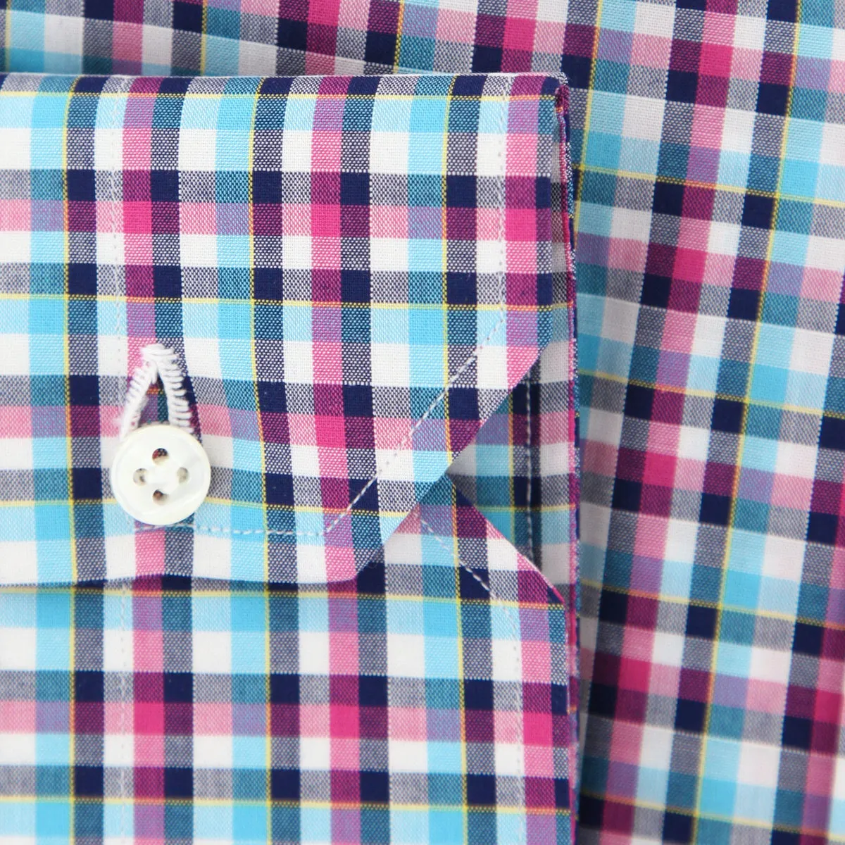 Borrelli Turquoise Shirt - Slim