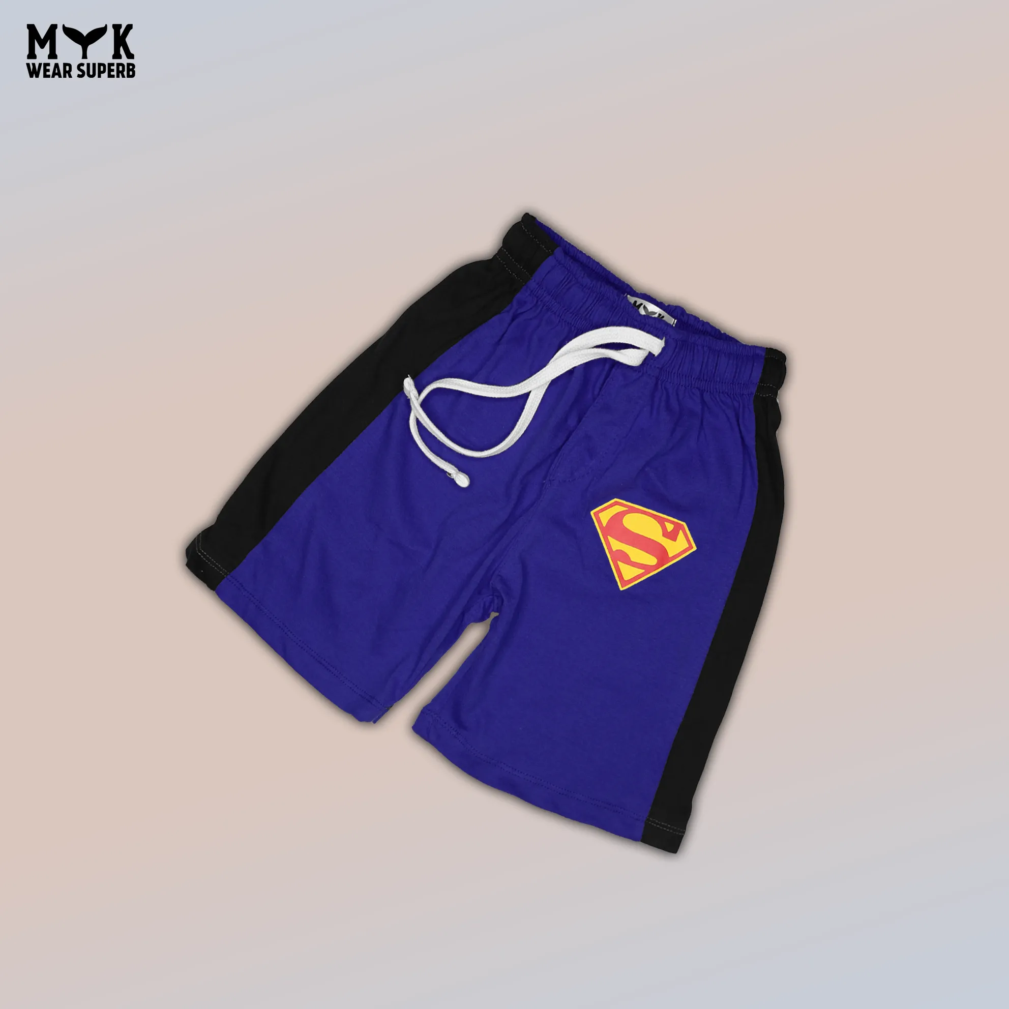 Boys' Superman Muscle Blue Graphic T-Shirt & Shorts Set