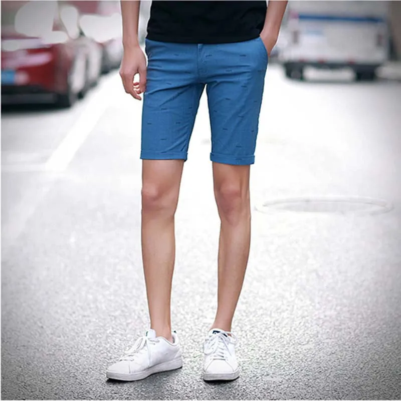 brand mens shorts print casual Men's shorts fashion cotton shorts shorts khaki white green