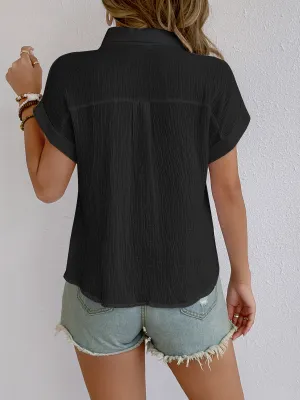 Brennan® | Breathable Cotton Blouse With Dolman Sleeves