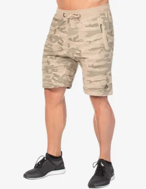 CAMO FLEECE TRACK SHORT