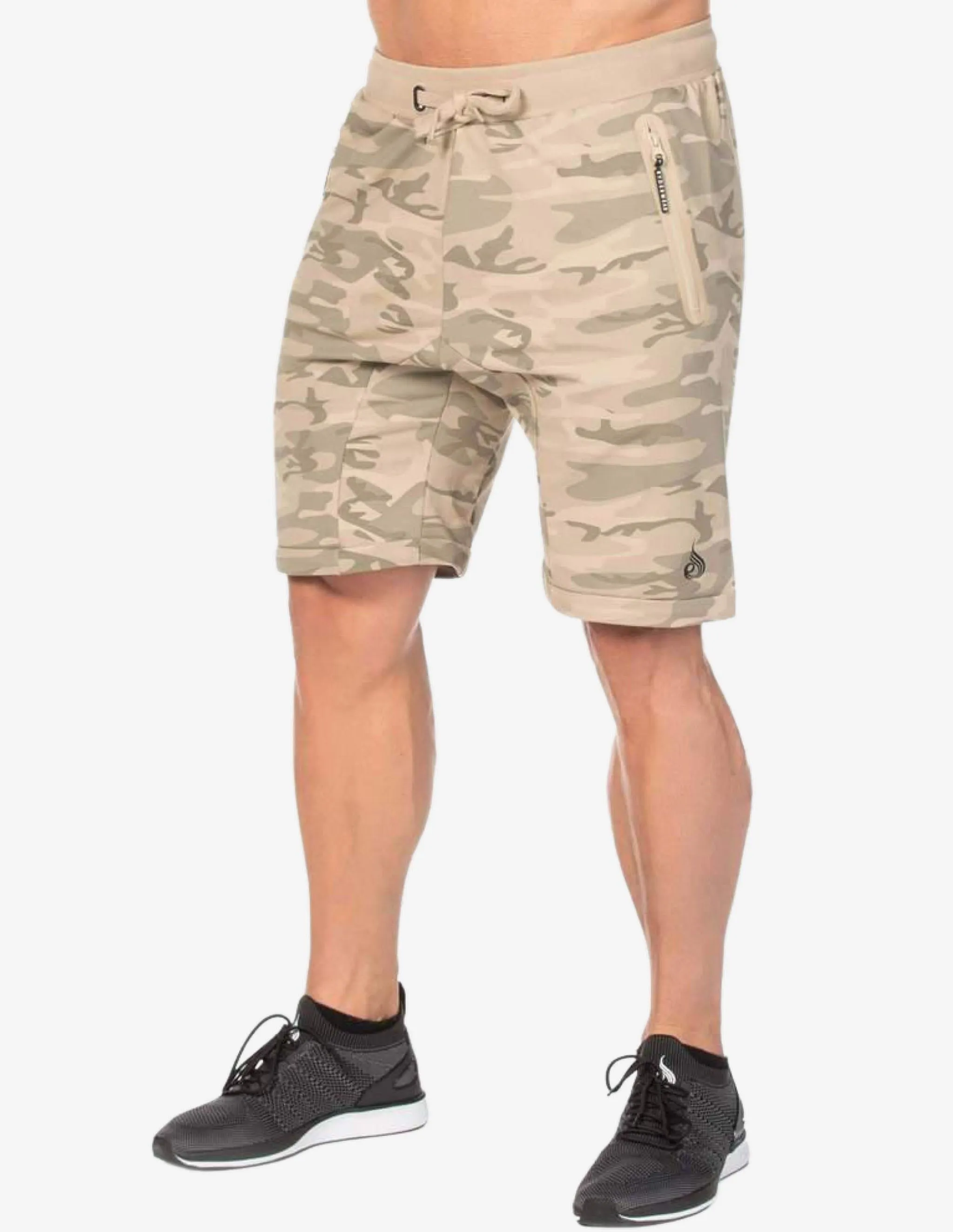 CAMO FLEECE TRACK SHORT