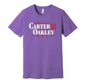 Carter & Oakley '01 - Toronto Legends Political Campaign Parody T-Shirt - Hyper Than Hype Shirts