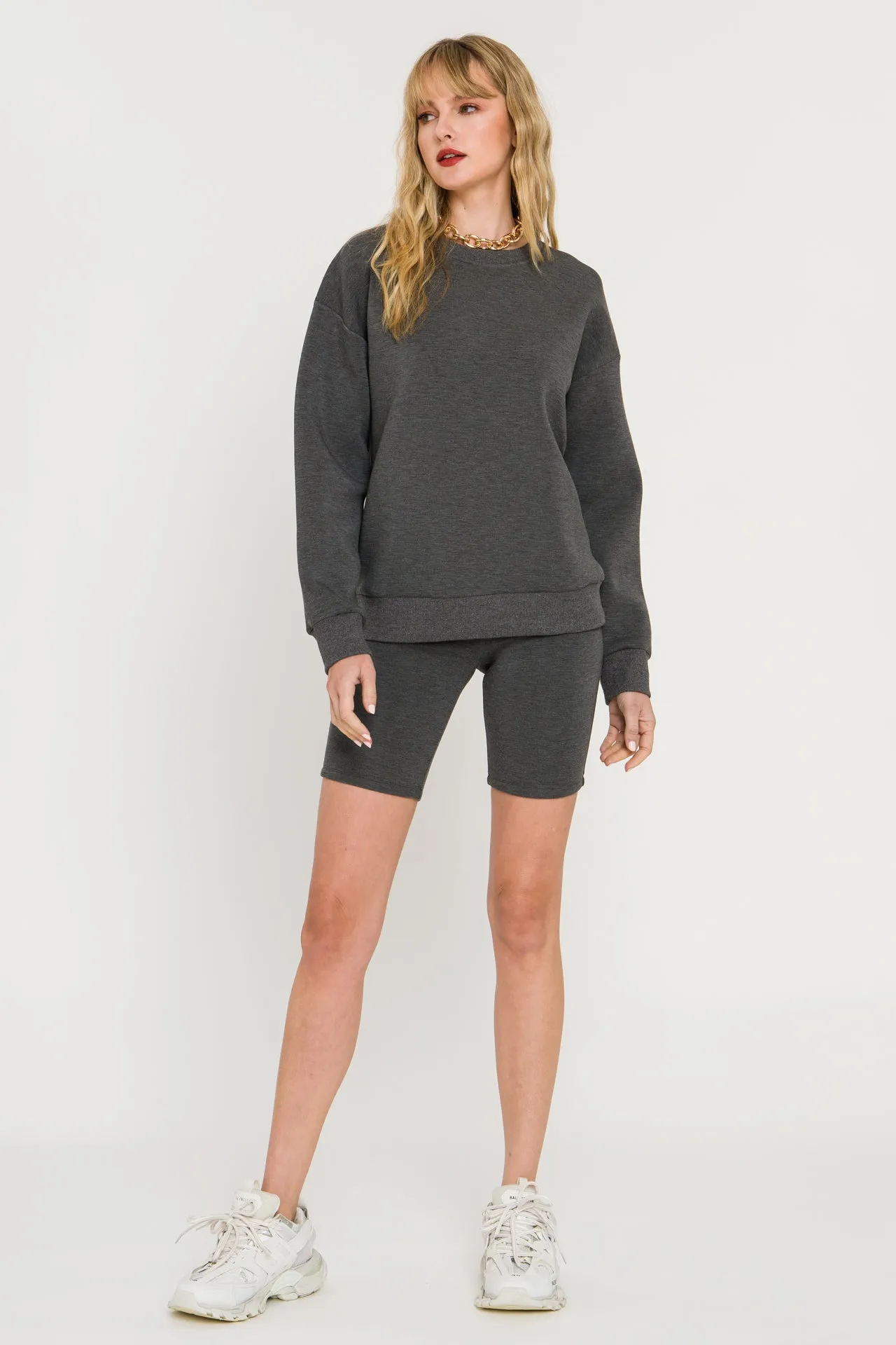 Charcoal Biker Shorts