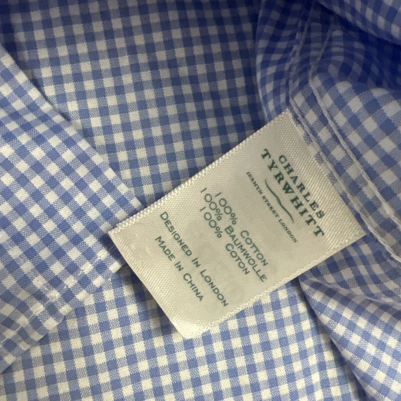 Charles Tyrwhitt Mens Long Sleeve Button Up Shirt Bundle Size XL (2 Shirts)