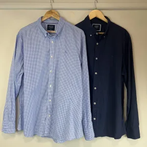Charles Tyrwhitt Mens Long Sleeve Button Up Shirt Bundle Size XL (2 Shirts)