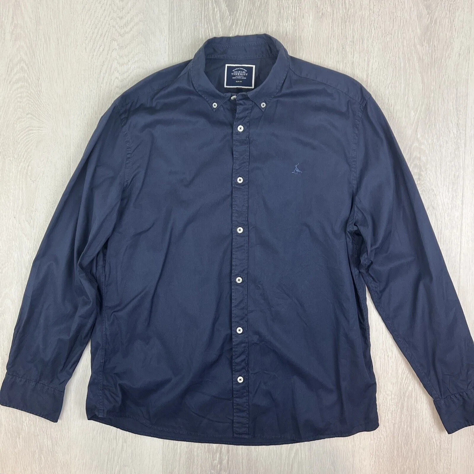 Charles Tyrwhitt Mens Long Sleeve Button Up Shirt Bundle Size XL (2 Shirts)