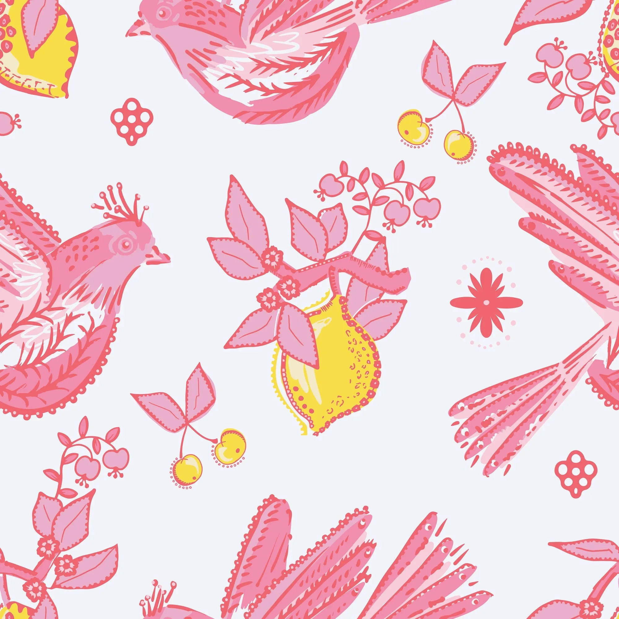 Charlotte Dress in Garden Songbird