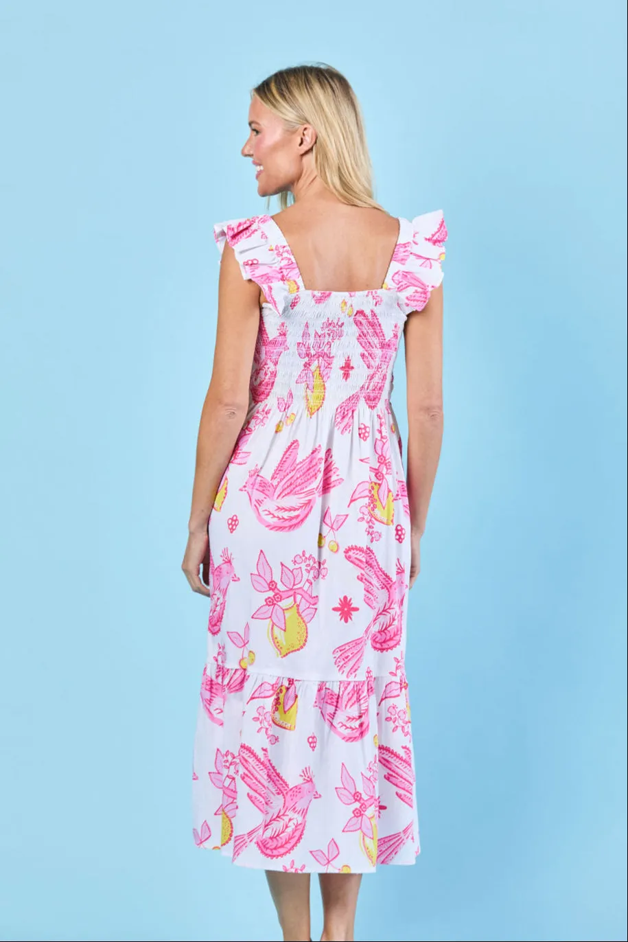 Charlotte Dress in Garden Songbird