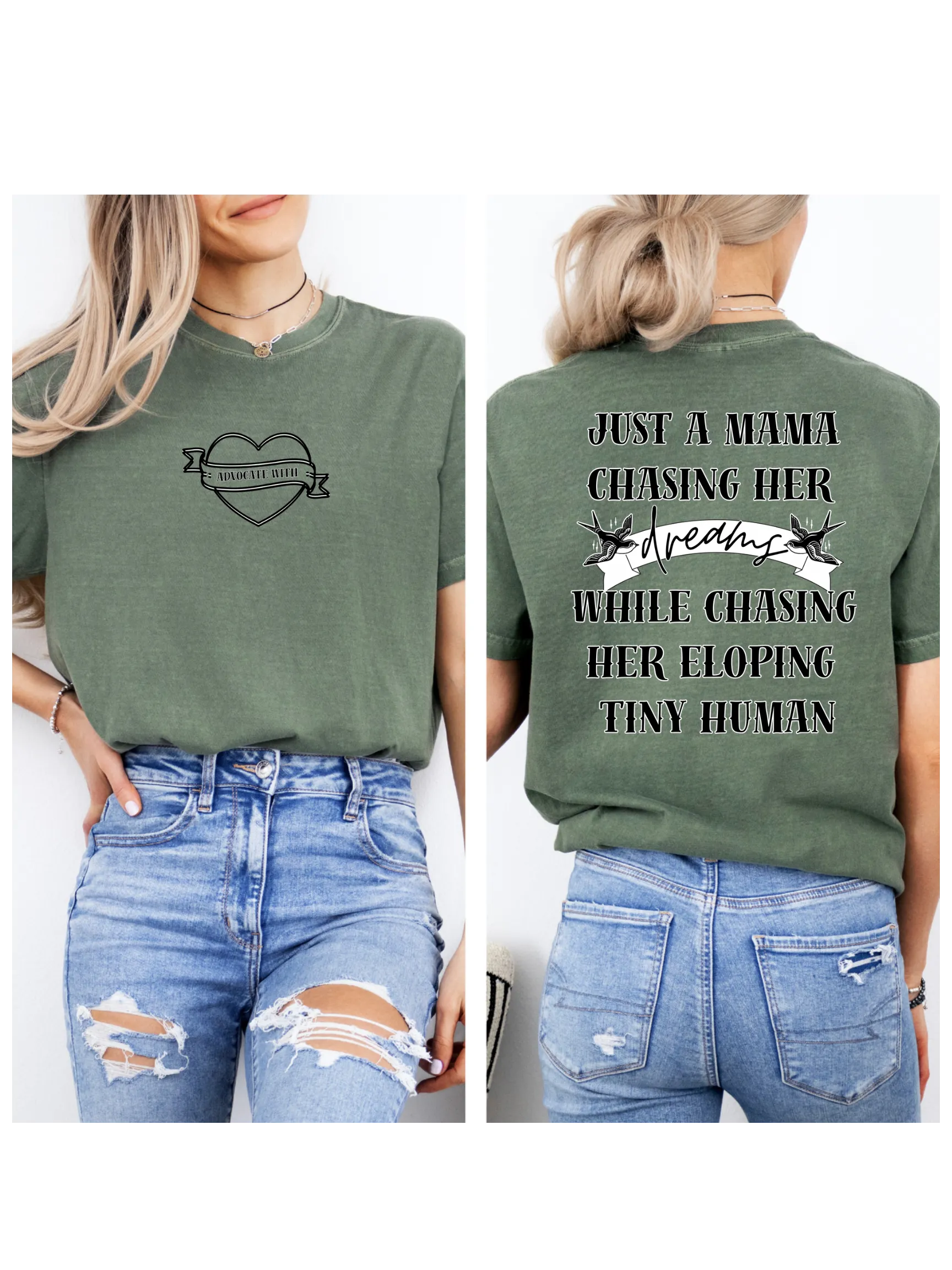 Chasing dreams and tiny humans tee