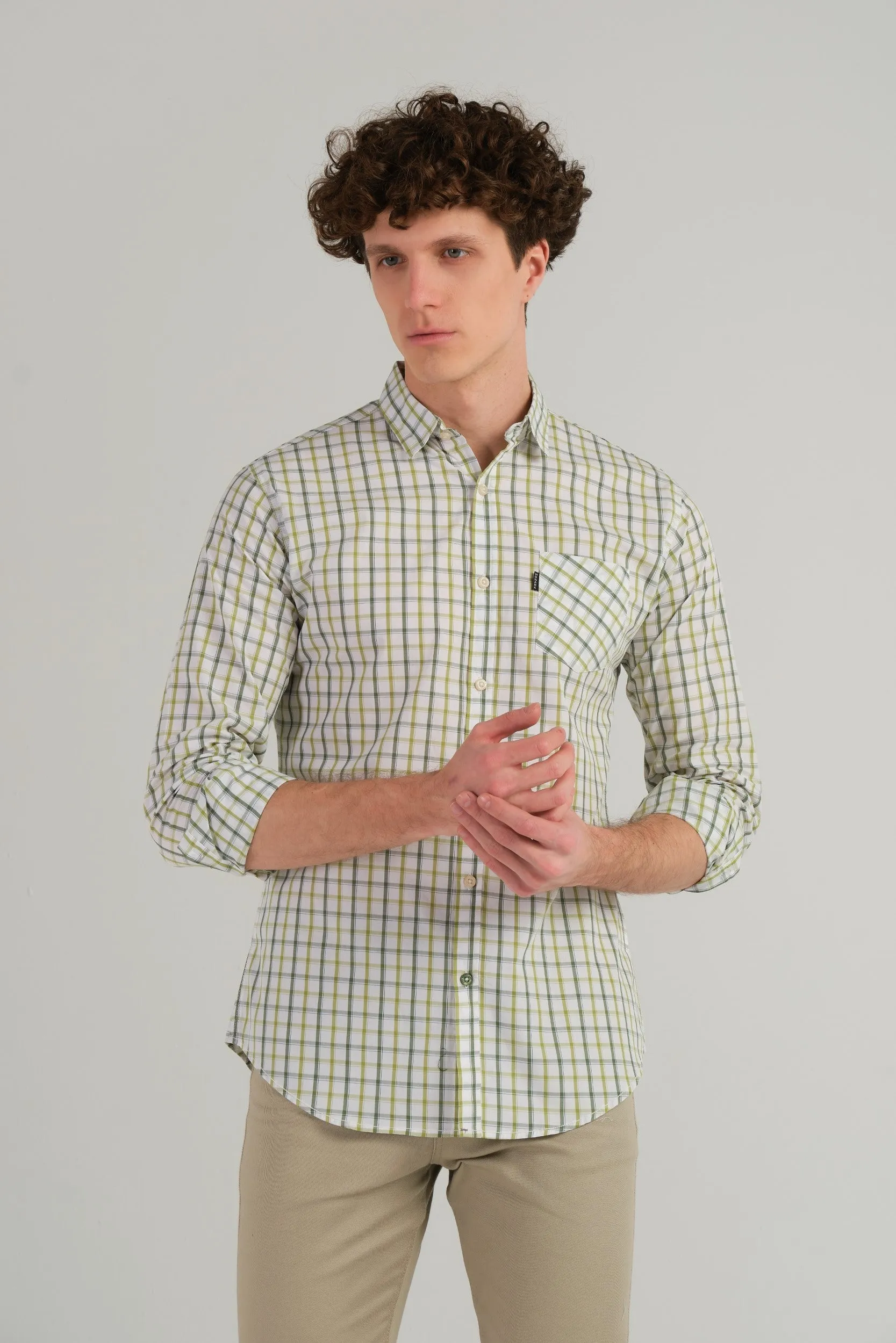 CHECKERED SLIM FIT SHIRT