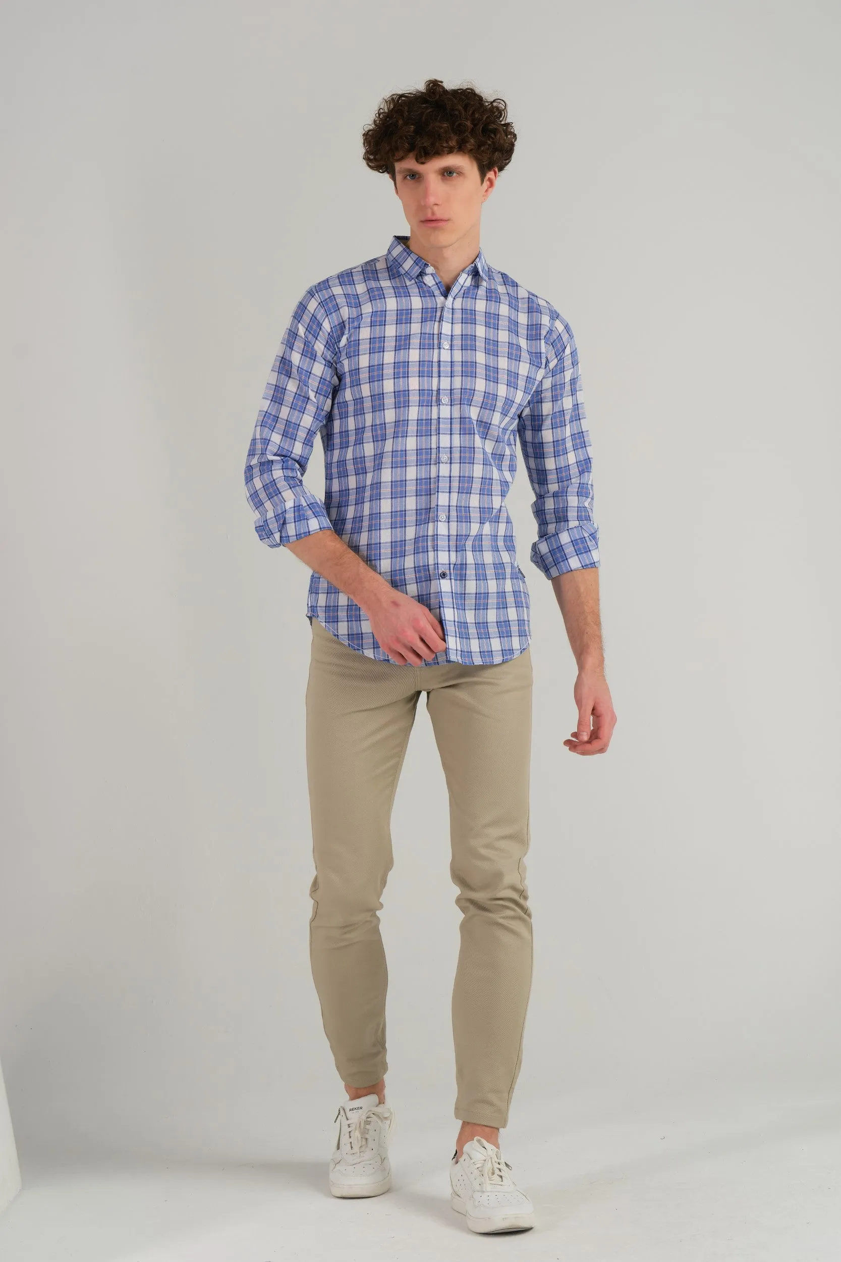 CHECKERED SLIM FIT SHIRT
