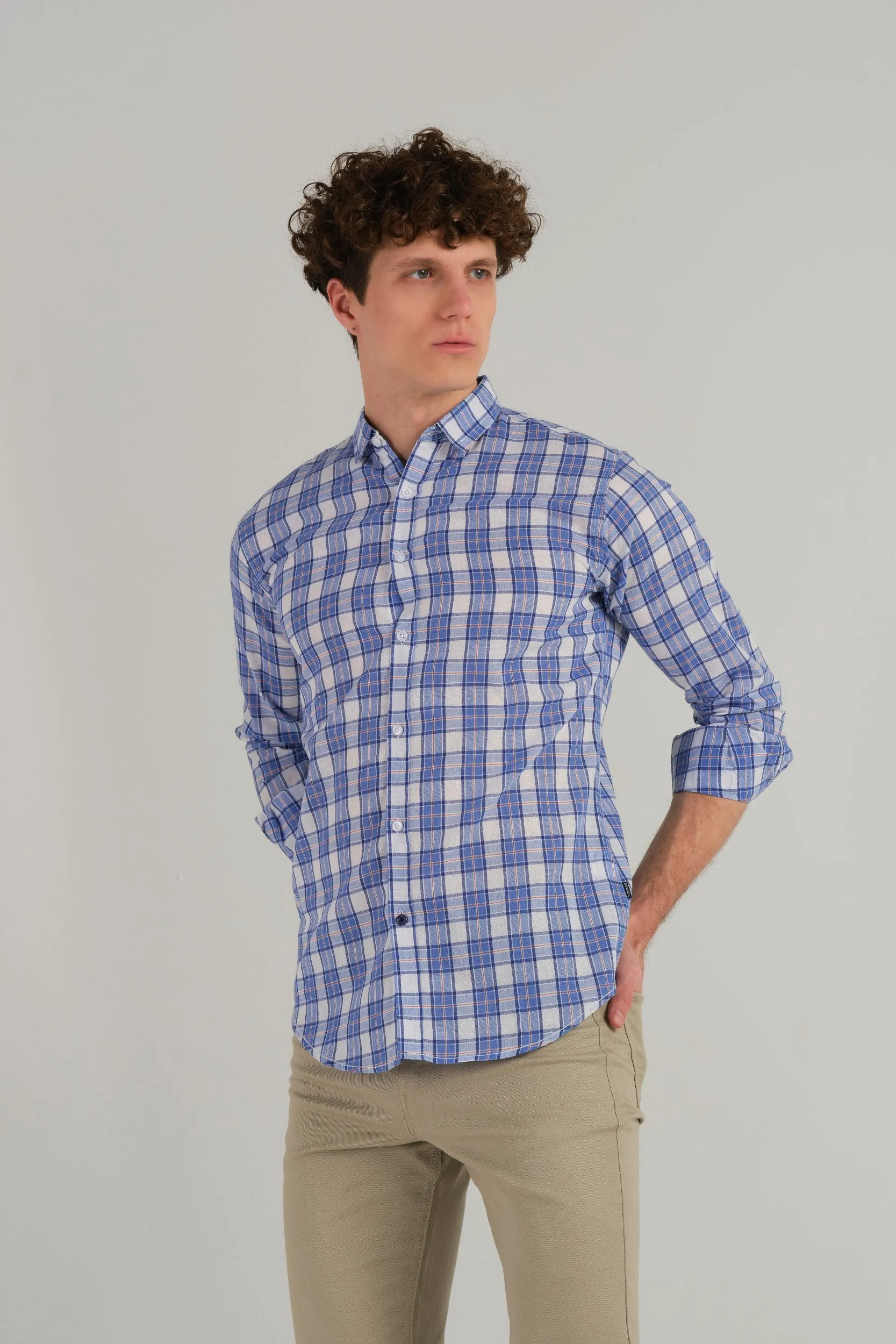 CHECKERED SLIM FIT SHIRT