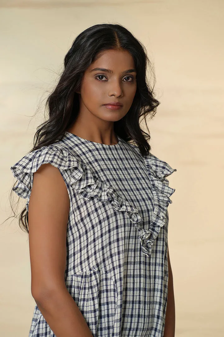 Checkmate Kala Cotton Frill Dress
