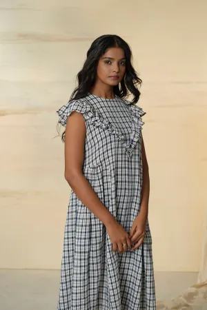 Checkmate Kala Cotton Frill Dress