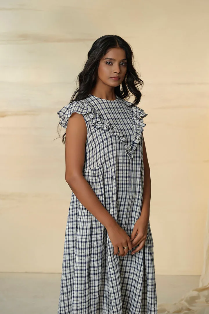 Checkmate Kala Cotton Frill Dress