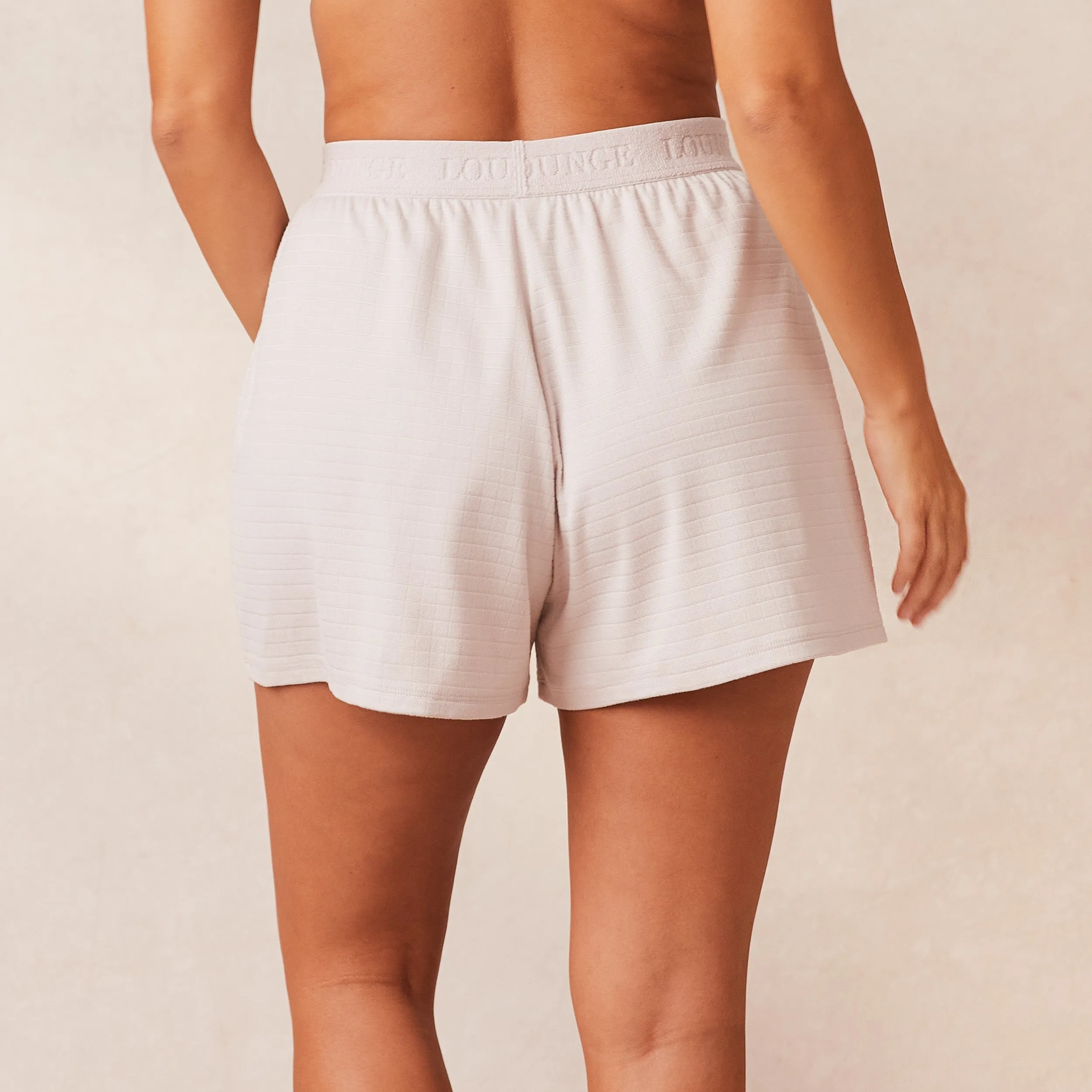 Classic Fleece Oversize Short de Pyjama - Crème