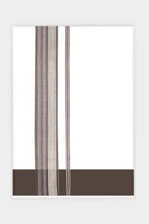 Classic Imran - Taupe Brown Smooth Cotton Double Layered Dhoti With Fancy Borders | Uathayam