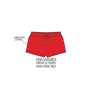 Classic tween short with star embroidery on the sides