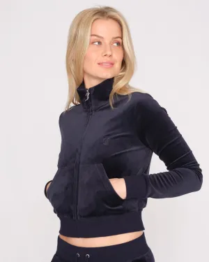 Classic Velour Lieu Track Top Night Sky