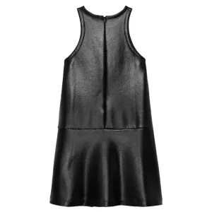 COATED SPACER FIT FLARE DRESS