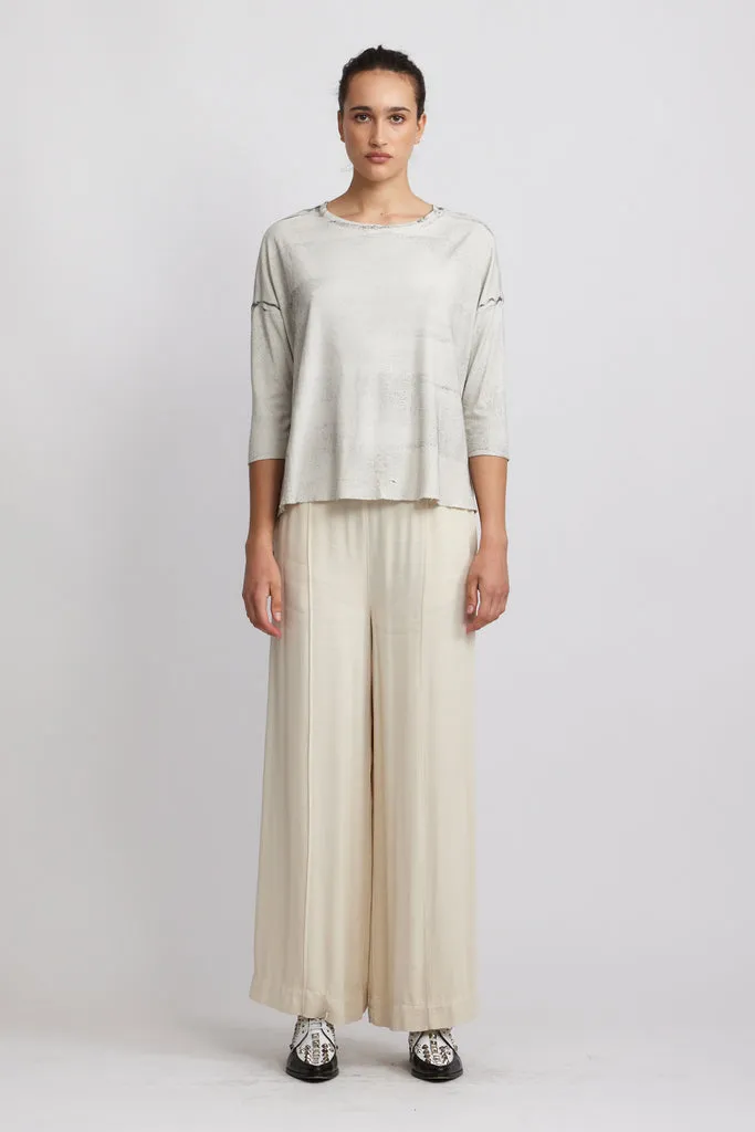 Cocoon Shirt, Ivory/Black