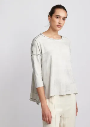 Cocoon Shirt, Ivory/Black