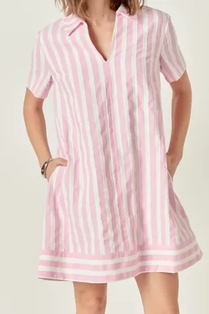 Collared V-Neck Dress