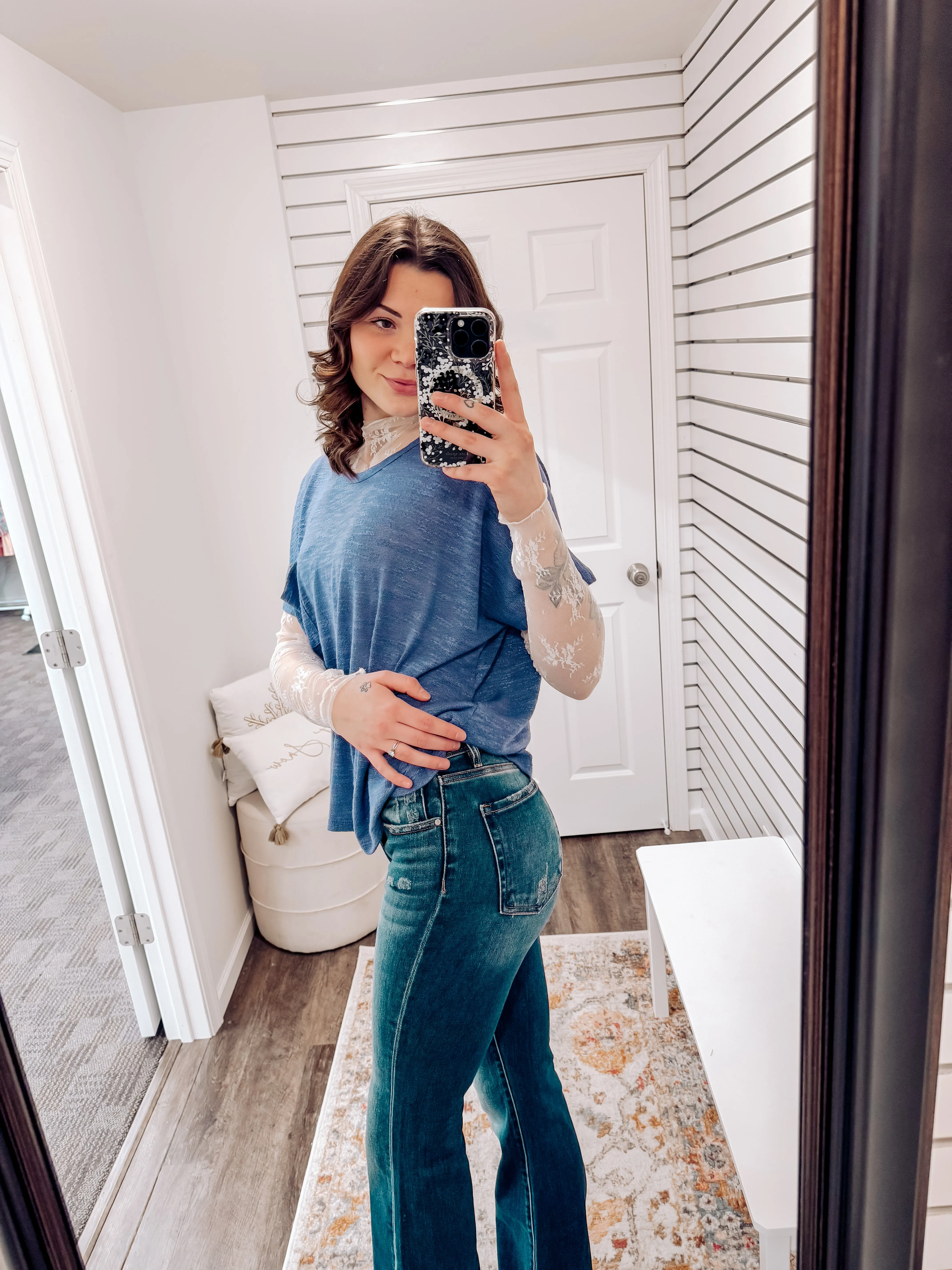 Collins Oversized Hacci Top | Marlin