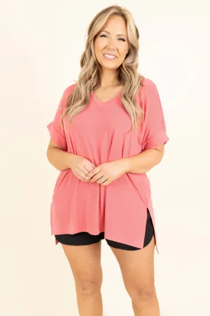 Comfy Travels Top, Desert Rose