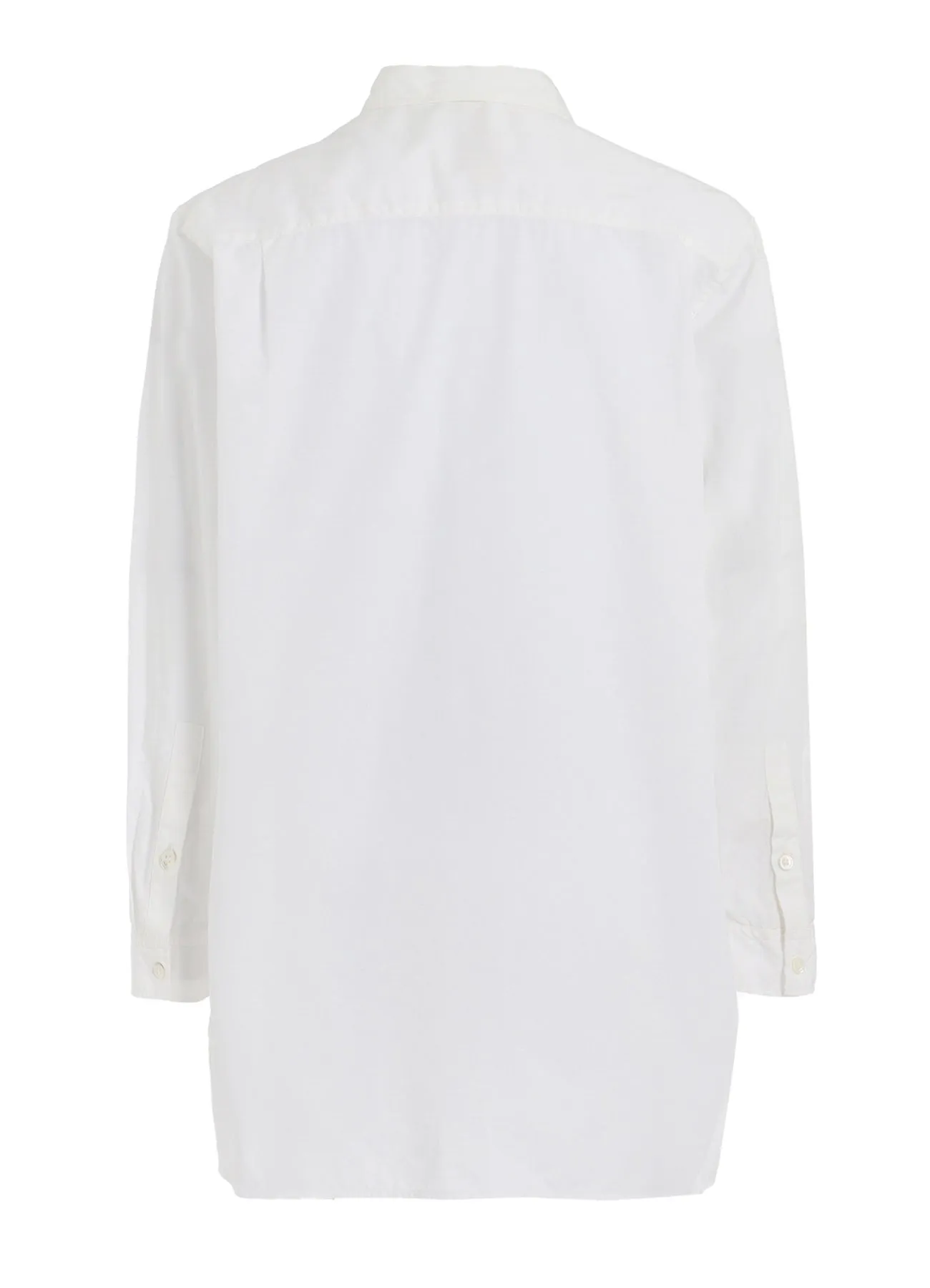 COTTON BROAD    STRIPE  SWITCHING RUFFLE SHIRTS