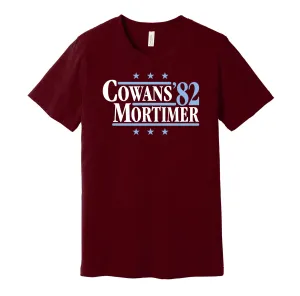 Cowans & Mortimer '82 - Birmingham Football Legends Political Campaign Parody T-Shirt - Hyper Than Hype Shirts