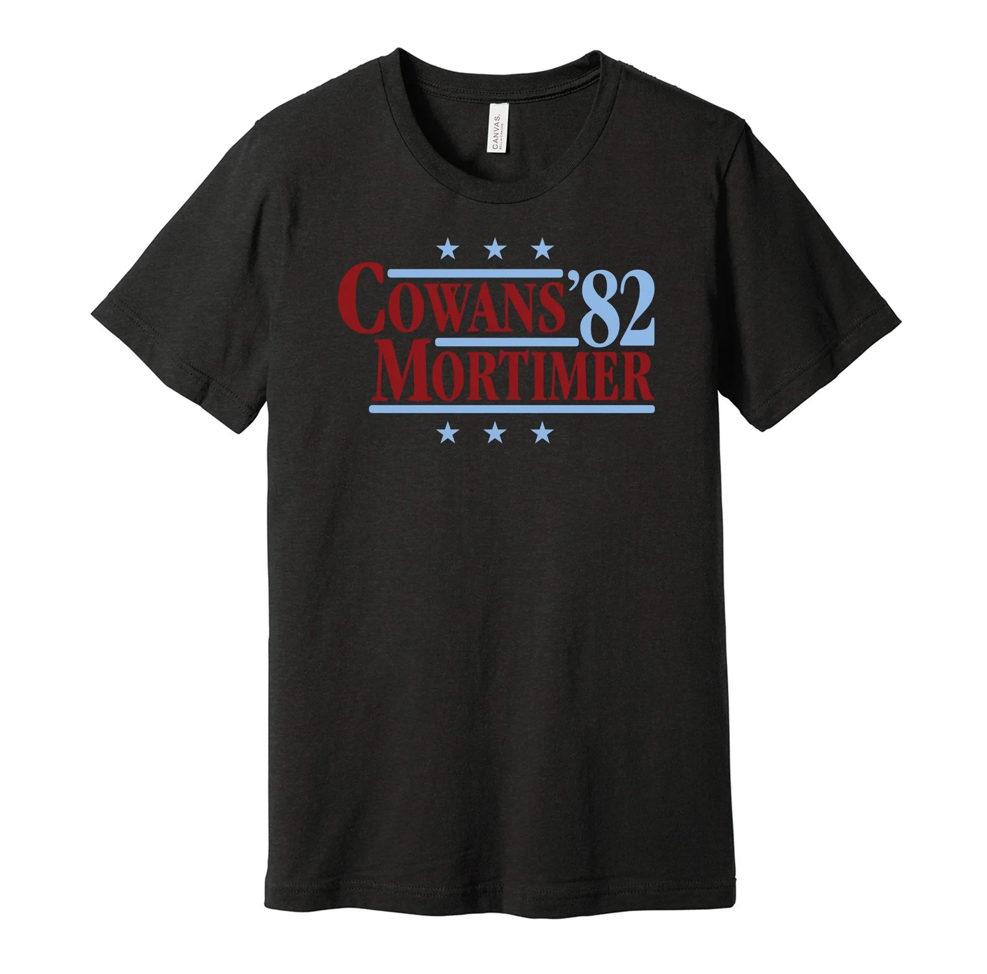 Cowans & Mortimer '82 - Birmingham Football Legends Political Campaign Parody T-Shirt - Hyper Than Hype Shirts