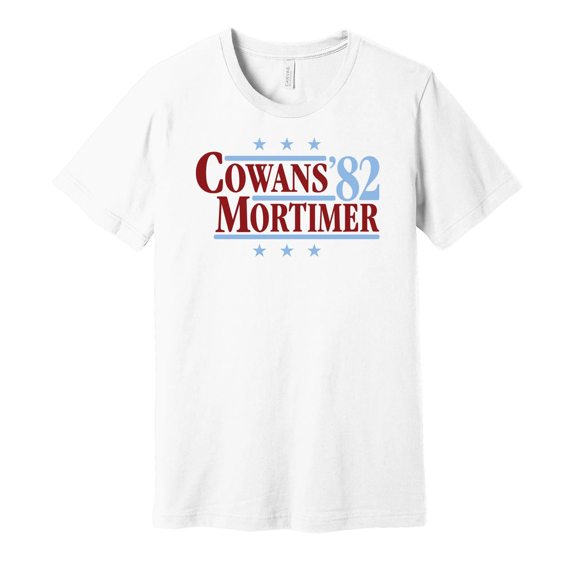 Cowans & Mortimer '82 - Birmingham Football Legends Political Campaign Parody T-Shirt - Hyper Than Hype Shirts