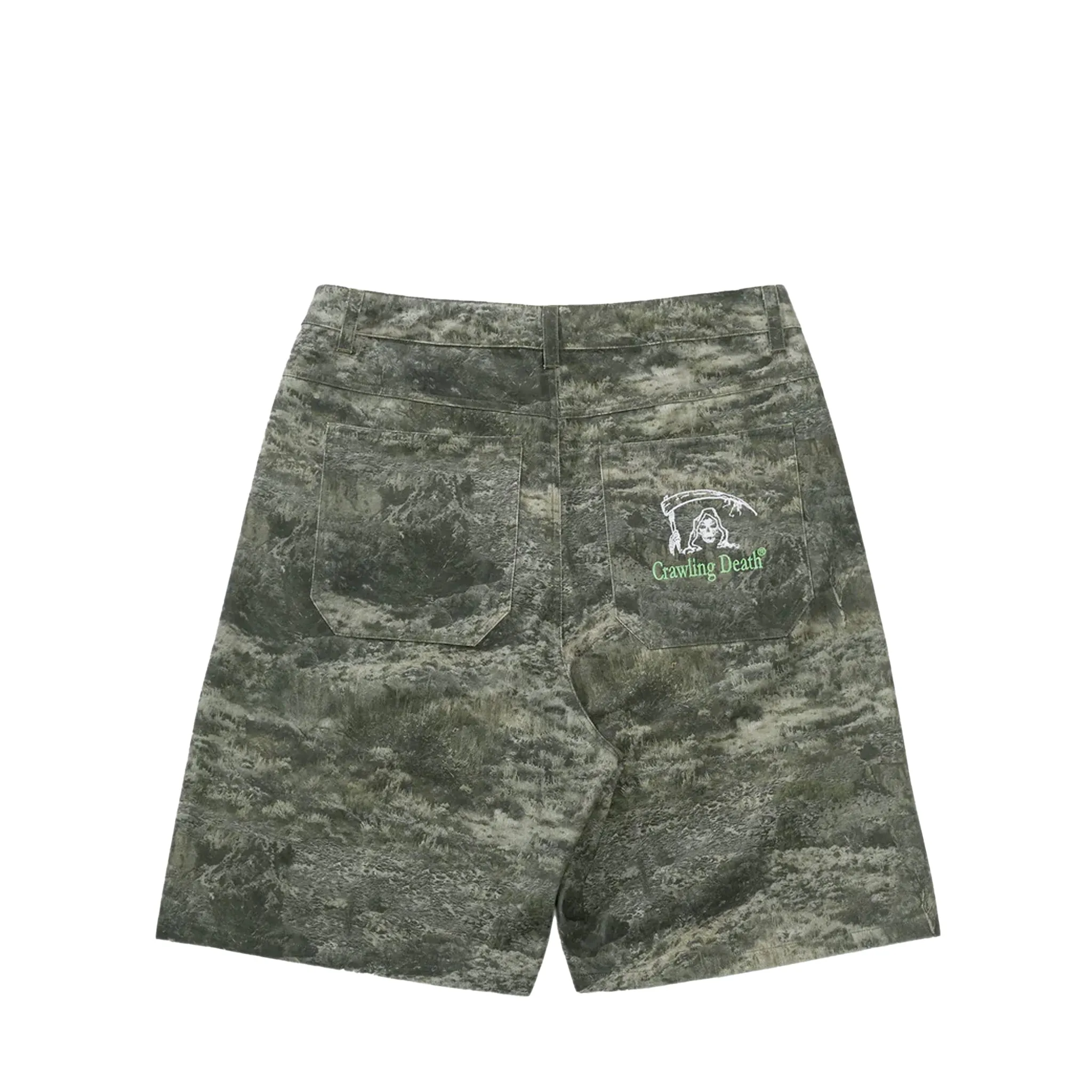 Crawling Death Mountain Camo Shorts