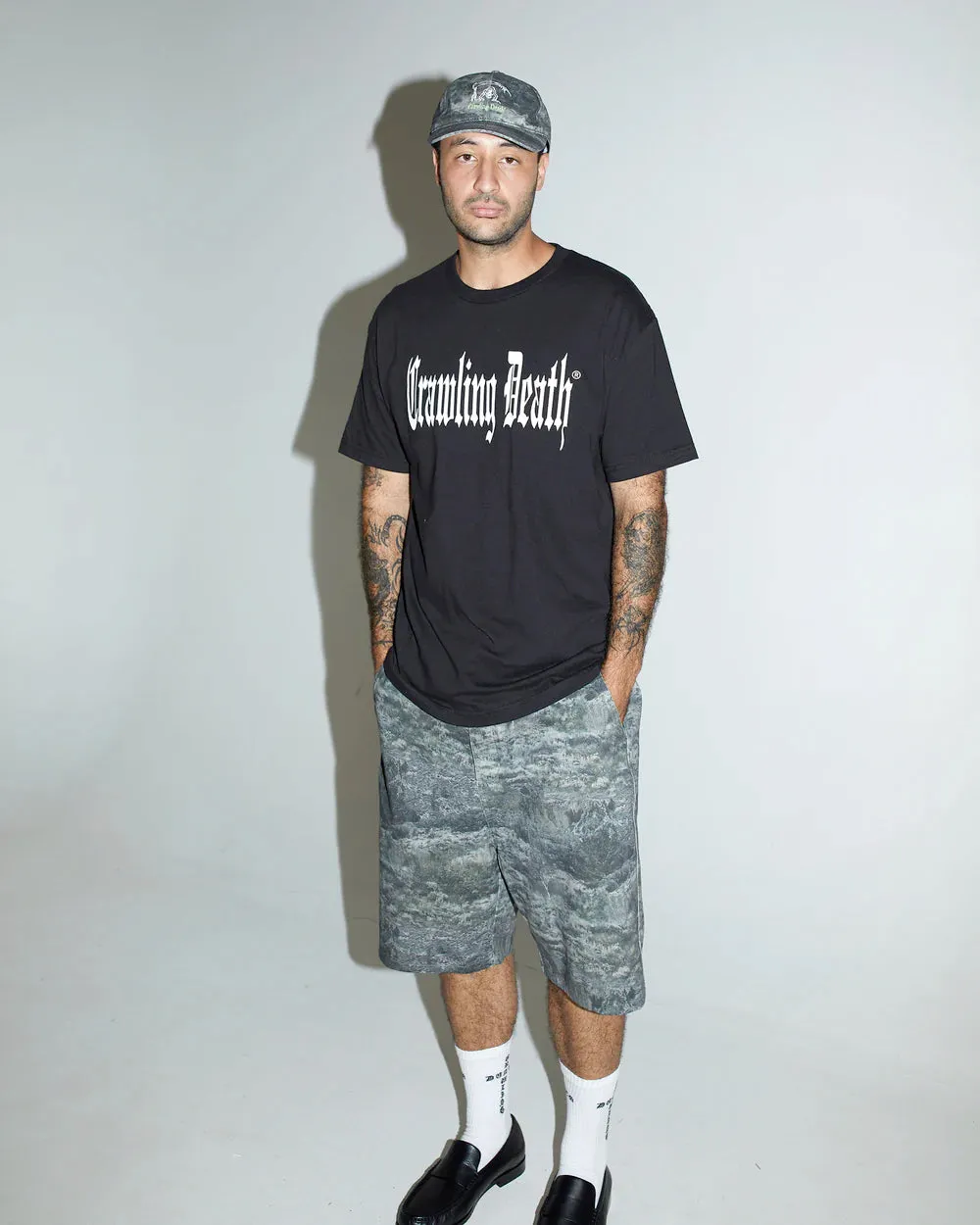 Crawling Death Mountain Camo Shorts