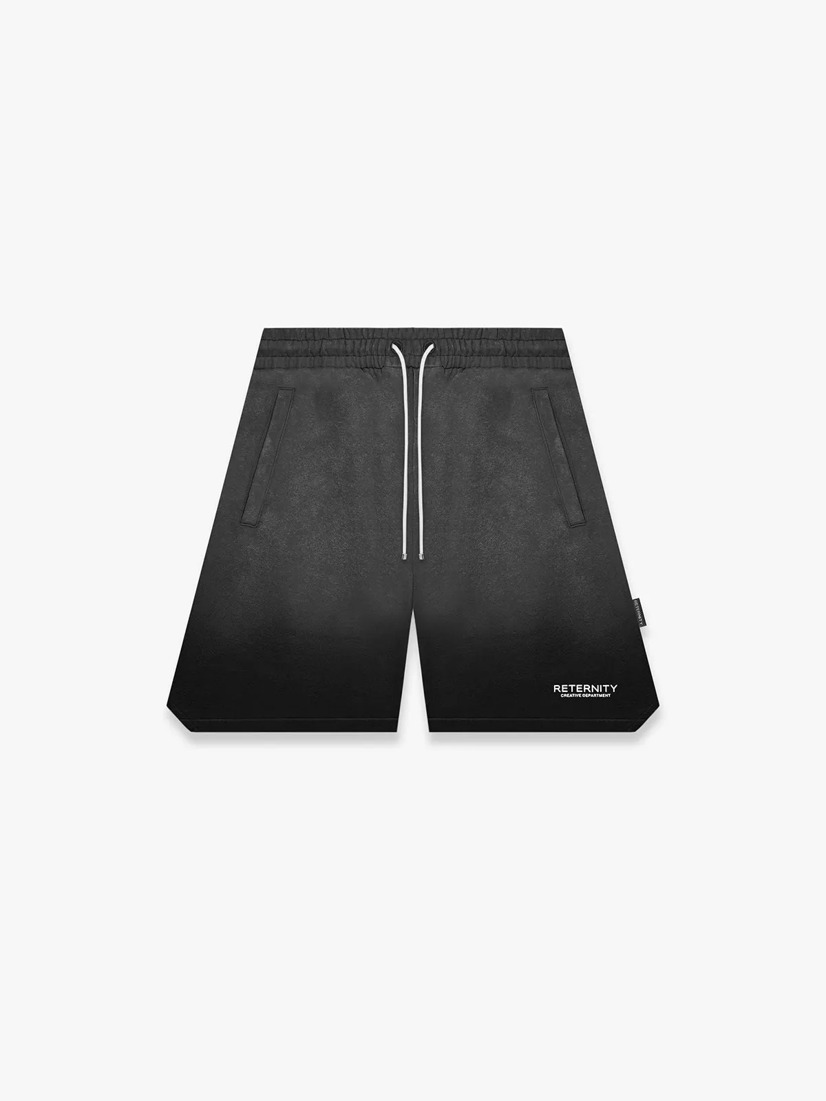 CREATIVE DEPT COTTON SHORTS - FADED BLACK