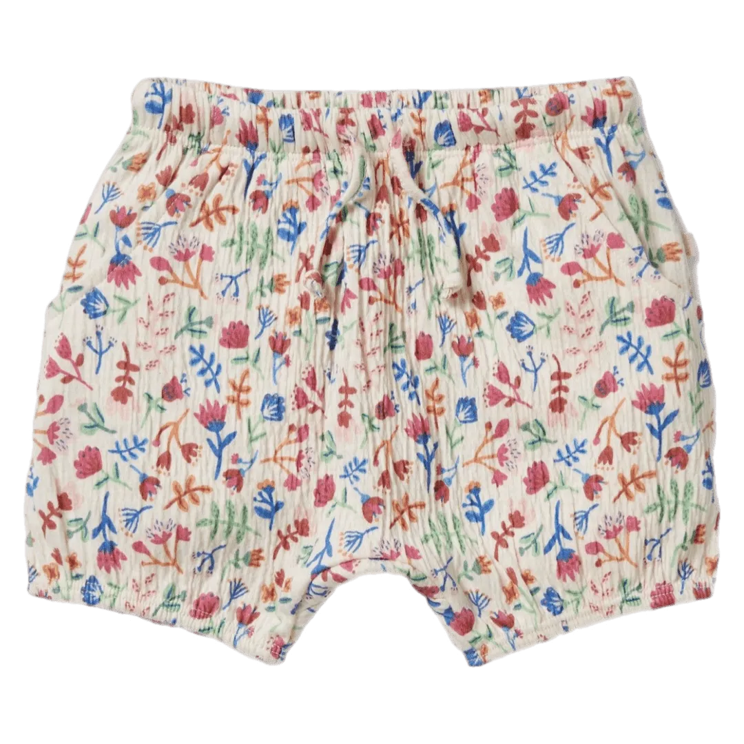 Crinkle Bloomer Short - Tropical Garden
