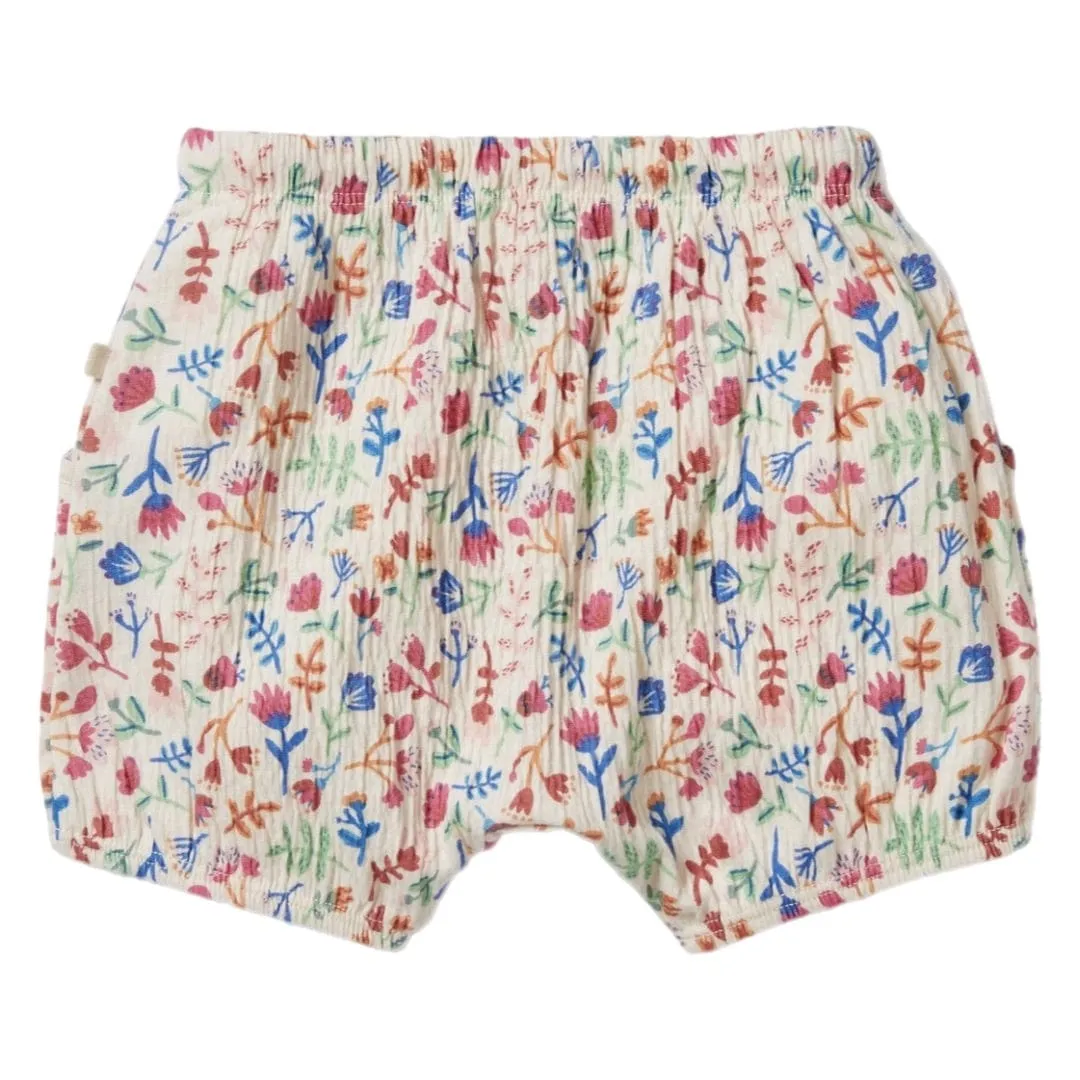 Crinkle Bloomer Short - Tropical Garden