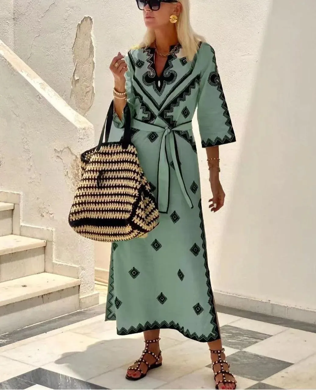 Crisanta® | Loose-Fitting Dress With Belt