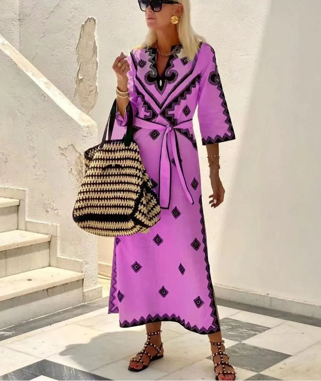 Crisanta® | Loose-Fitting Dress With Belt