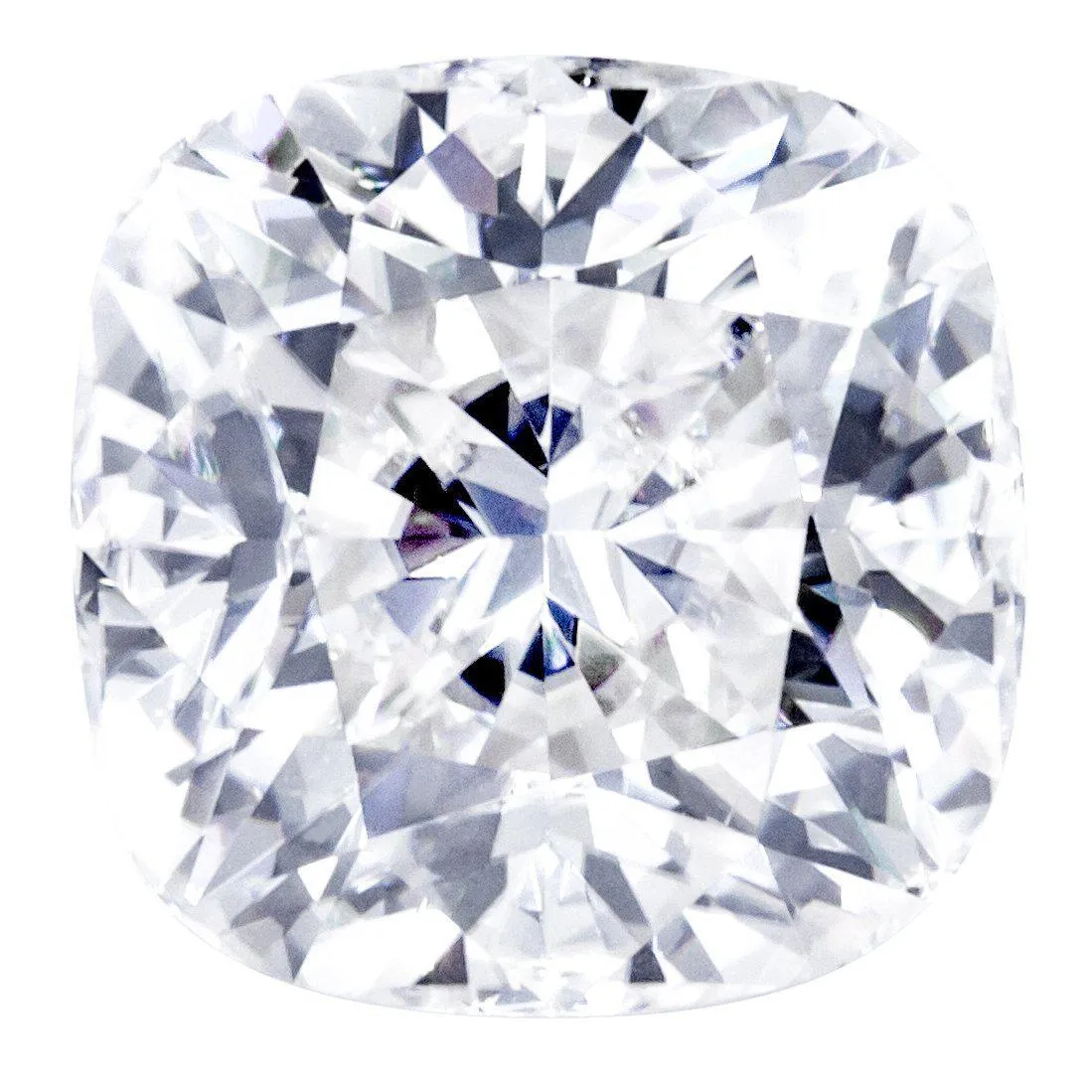 Crushed Ice Cushion First Crush FAB Moissanite Loose Stone